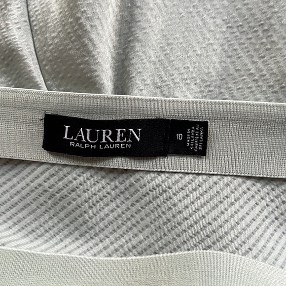 LAUREN RALPH LAUREN HERIKAN SATIN MIDI SKIRT. - Picture 9 of 14